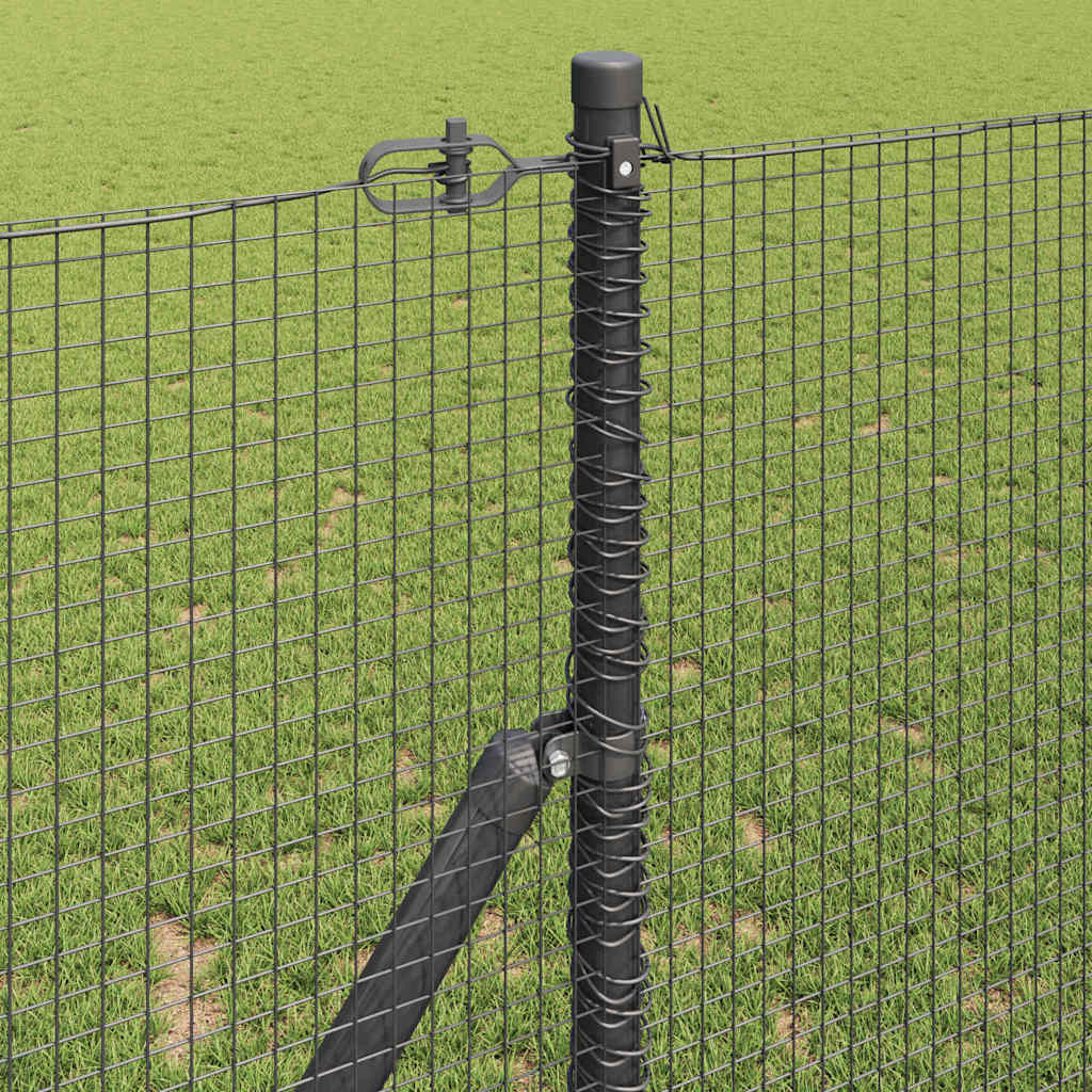 Temeljna zavarena žičana ograda 25 x 1,2 m Siva Mreža