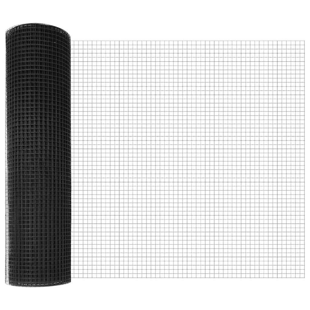Temeljna zavarena žičana ograda 50 x 0,8 m Siva Mreža