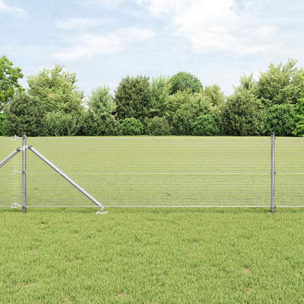 Zavareno žičano ograđivanje s bodljama 10 x 0,6 m Srebrna Mreža