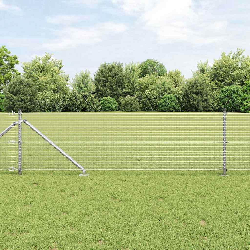 Zavareno žičano ograđivanje s bodljama 25 x 0,4 m Srebrna Mreža