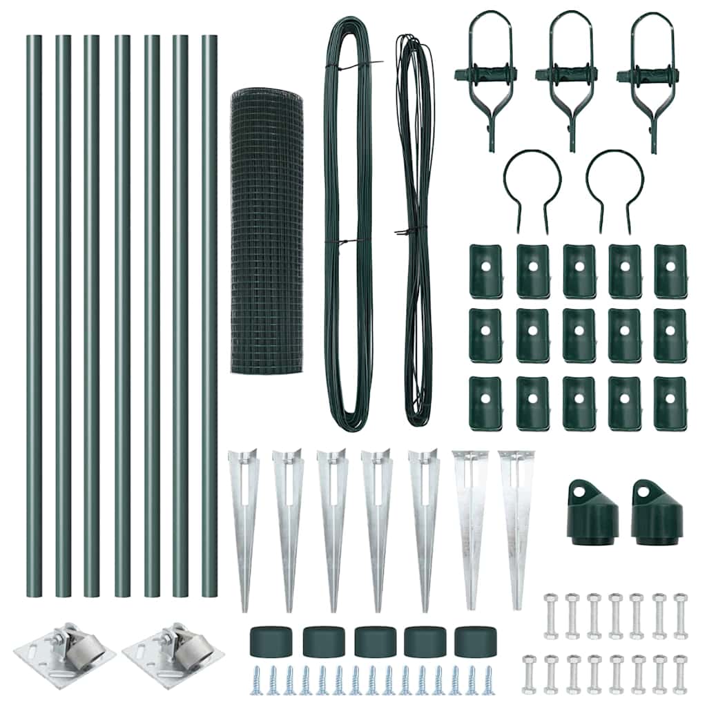 Zavareno žičano ograđivanje s bodljama 10 x 0,8 m Zelena Mreža