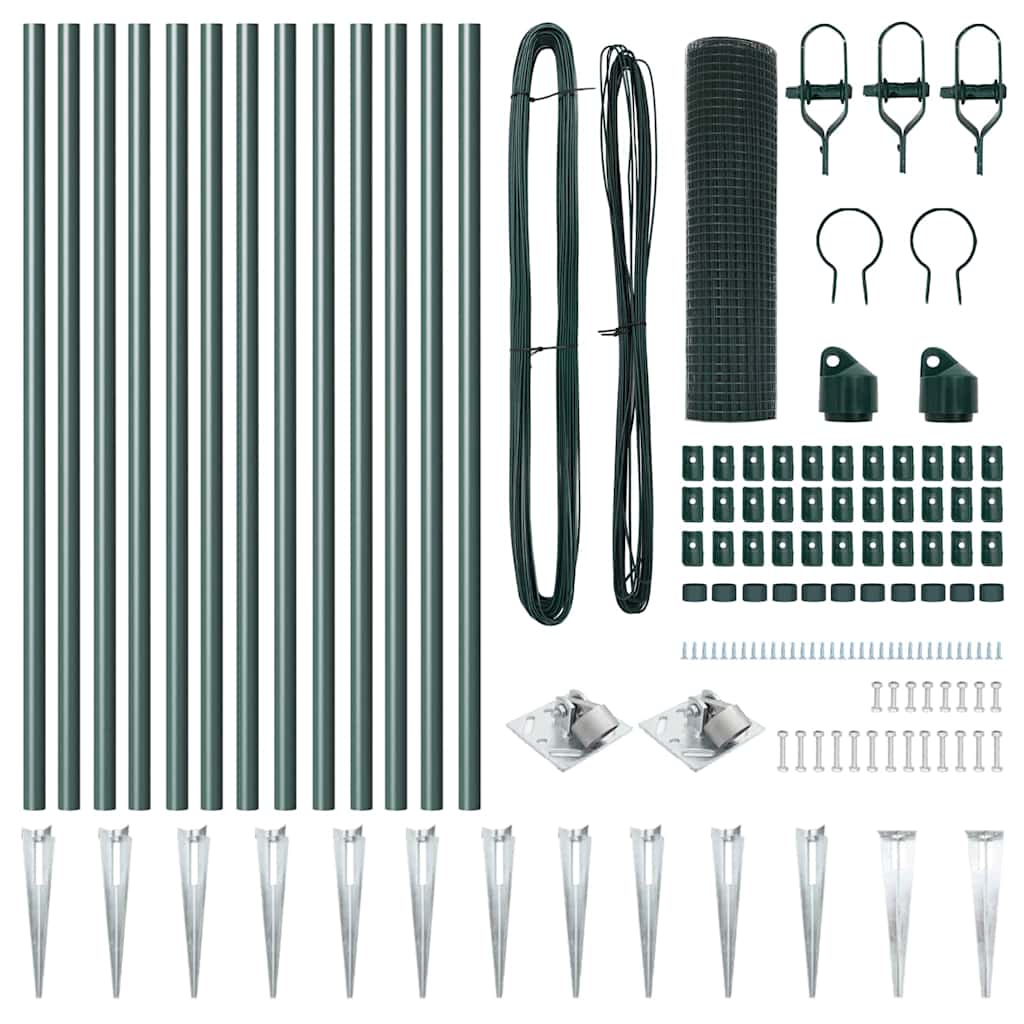 Zavareno žičano ograđivanje s bodljama 25 x 0,6 m Zelena Mreža