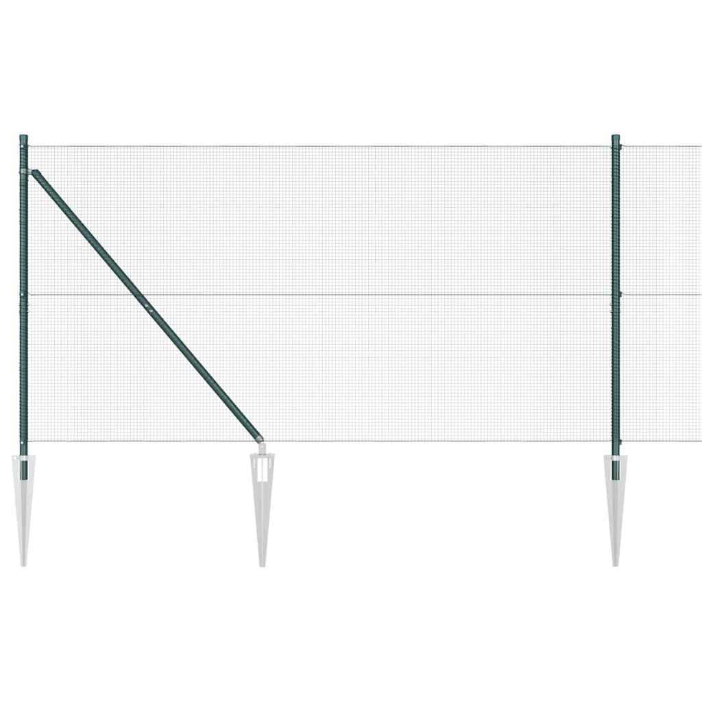 Zavareno žičano ograđivanje s bodljama 50 x 1,2 m Zelena Mreža