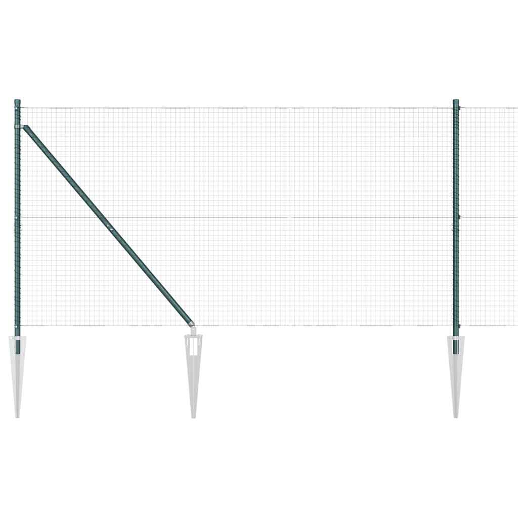 Zavareno žičano ograđivanje s bodljama 50 x 1,4 m Zelena Mreža