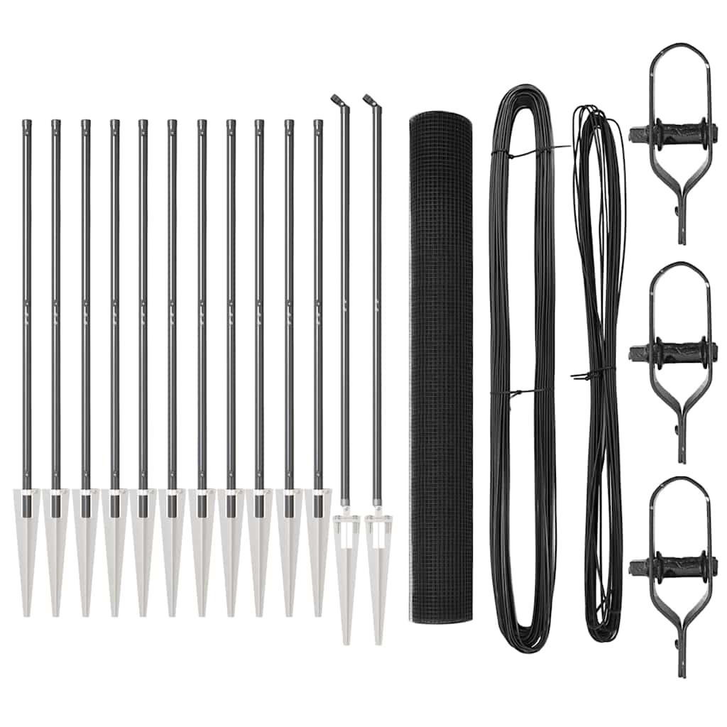 Zavareno žičano ograđivanje s bodljama 25 x 1,2 m Siva Mreža
