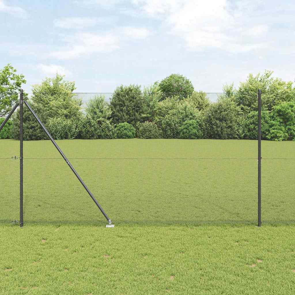 Zavareno žičano ograđivanje s bodljama 25 x 1,5 m Siva Mreža