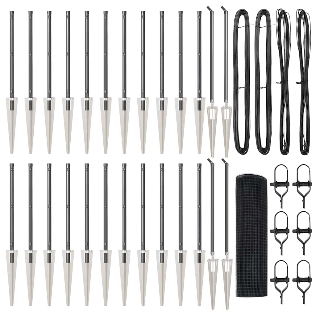 Zavareno žičano ograđivanje s bodljama 50 x 0,6 m Siva Mreža