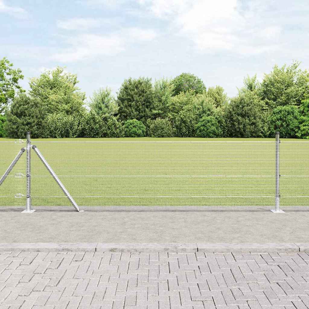 Zavareno žičano ogradno mreža s betonskom podlogom 10 x 0,6 m