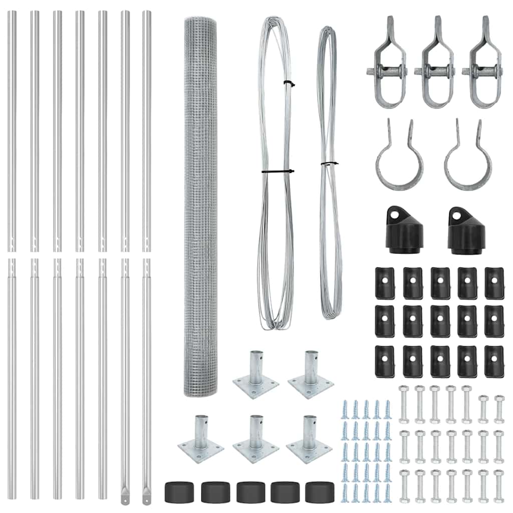 Zavareno žičano ogradno mreža s betonskom podlogom 10 x 1,5 m