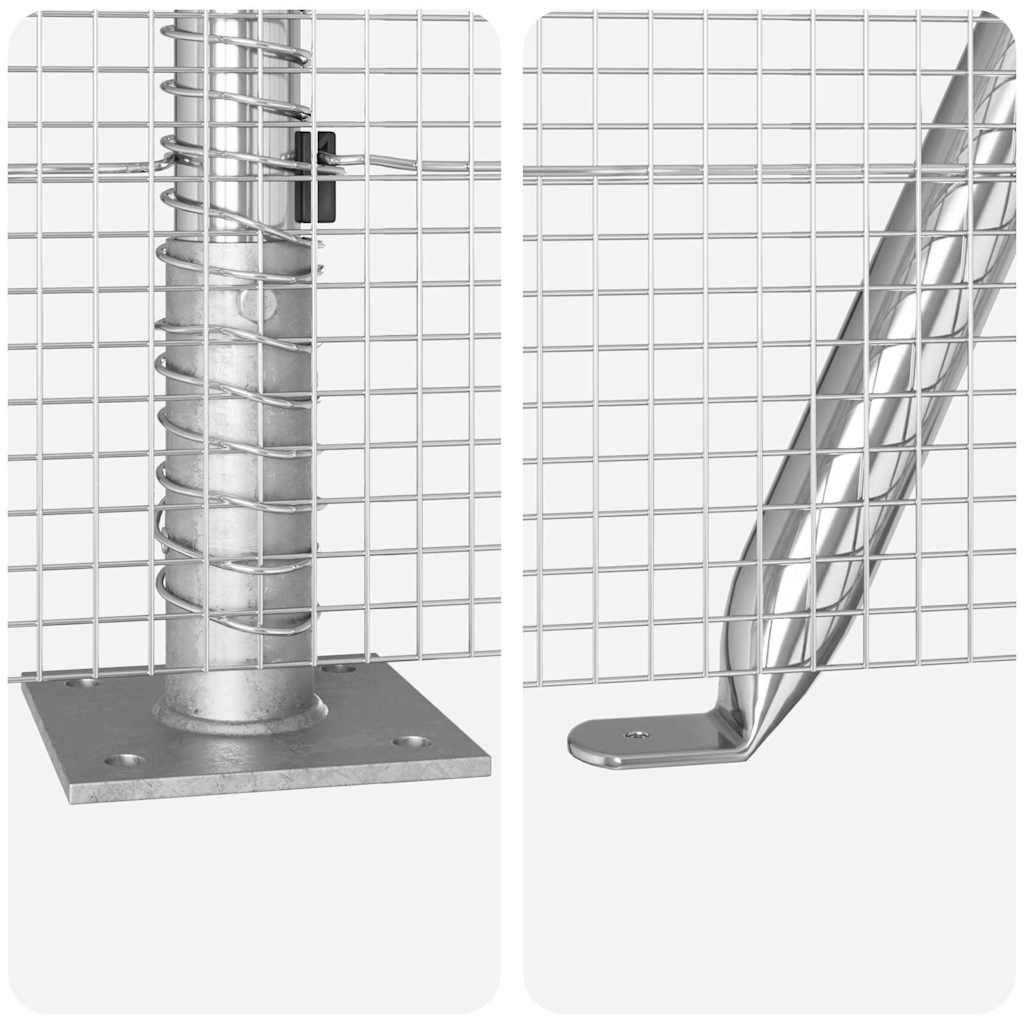 Zavareno žičano ogradno mreža s betonskom podlogom 25 x 0,4 m