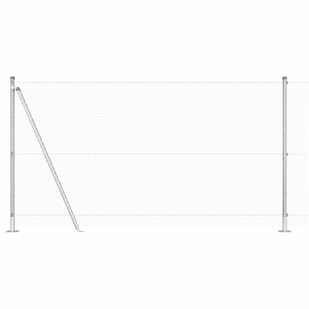Zavareno žičano ogradno mreža s betonskom podlogom 25 x 1,2 m