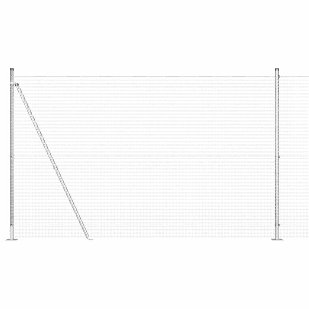 Zavareno žičano ogradno mreža s betonskom podlogom 25 x 1,5 m