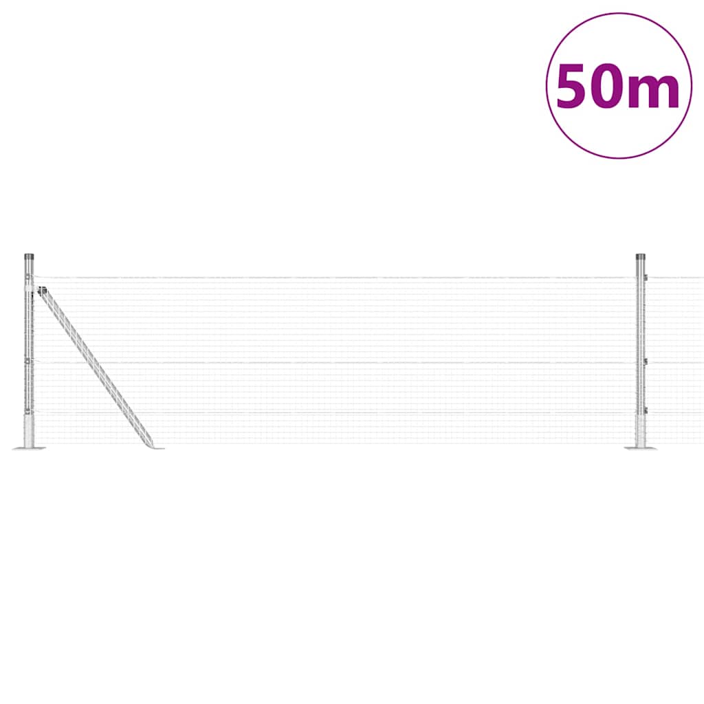 Zavareno žičano ogradno mreža s betonskom podlogom 50 x 0,4 m