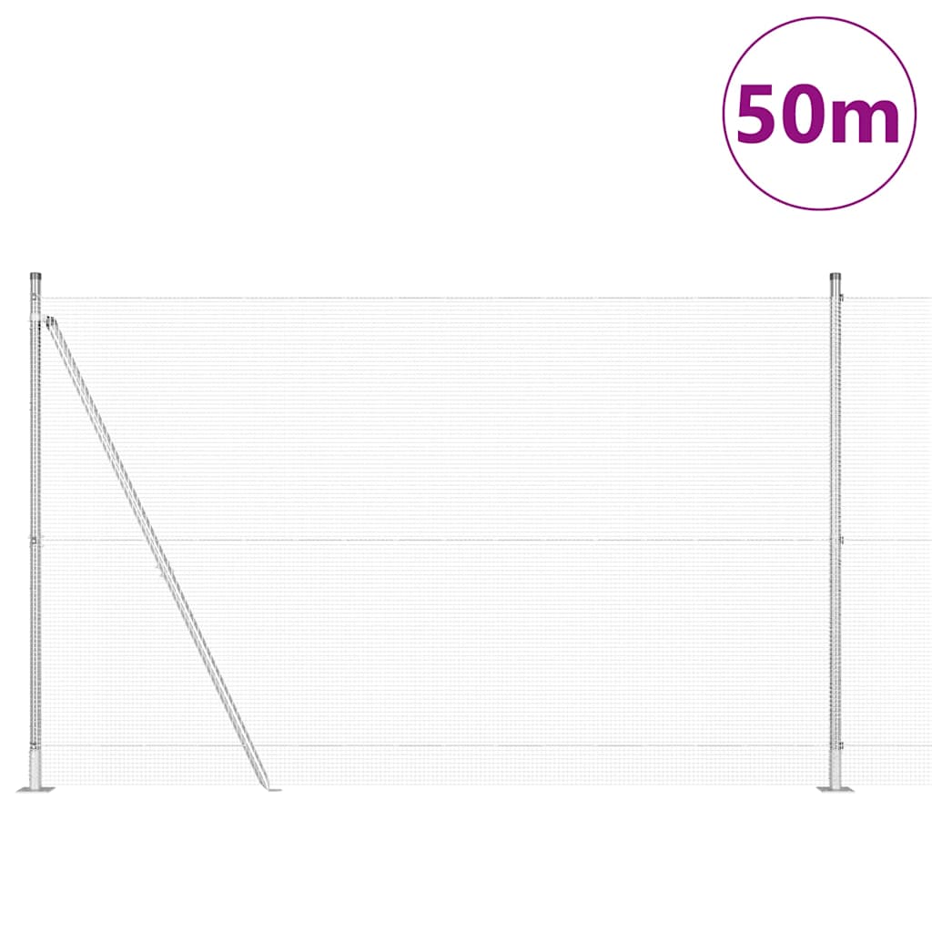 Zavareno žičano ogradno mreža s betonskom podlogom 50 x 1,4 m