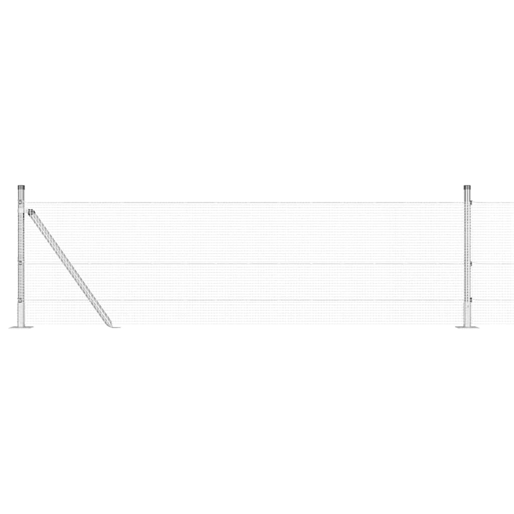 Zavareno žičano ogradno mreža s betonskom podlogom 100 x 0,6 m