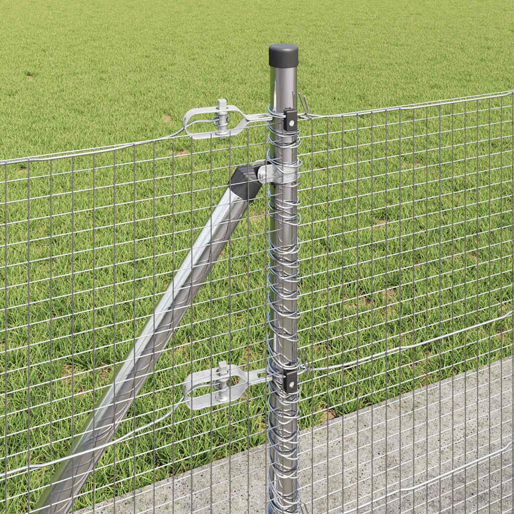 Zavareno žičano ogradno mreža s betonskom podlogom 100 x 0,6 m