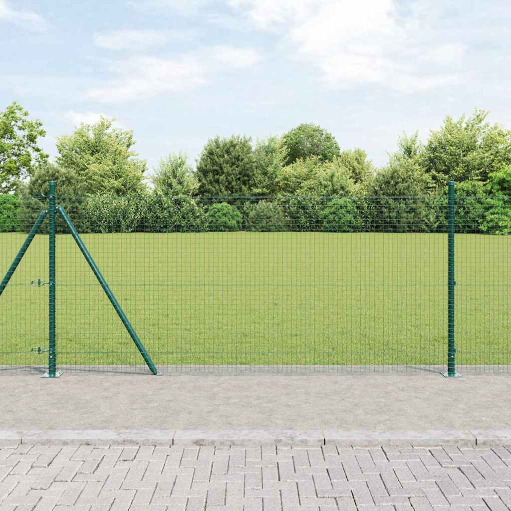 Zavareno žičano ogradno mreža s betonskom podlogom 10 x 0,8 m