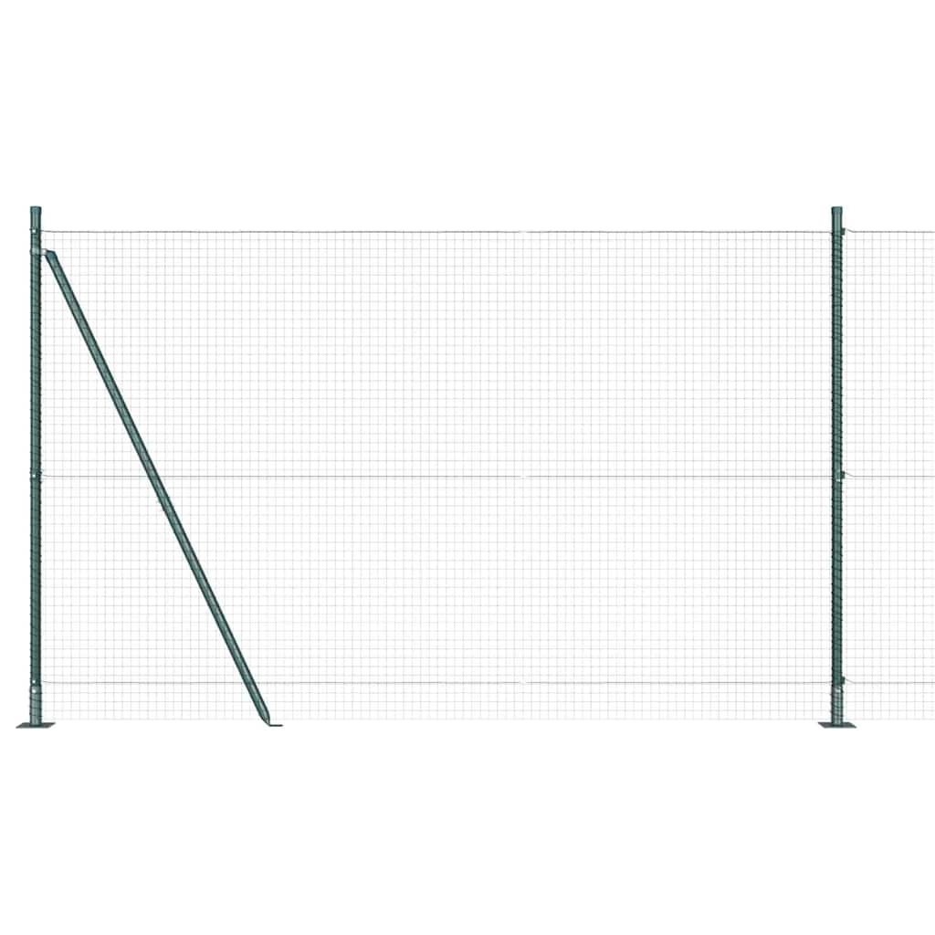 Zavareno žičano ogradno mreža s betonskom podlogom 10 x 1,6 m