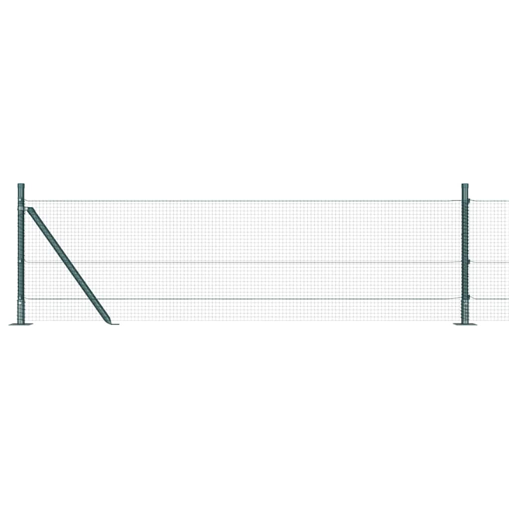 Zavareno žičano ogradno mreža s betonskom podlogom 25 x 0,6 m