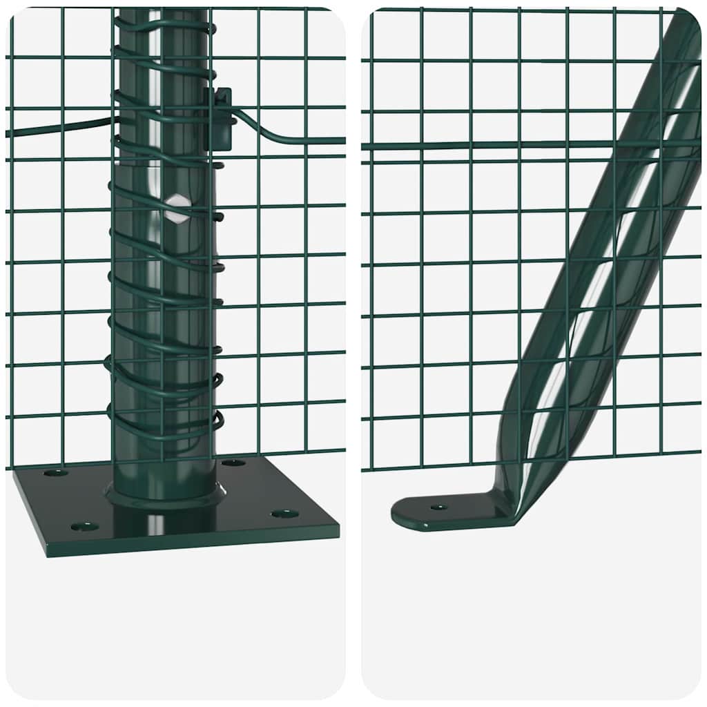 Zavareno žičano ogradno mreža s betonskom podlogom 25 x 1,6 m