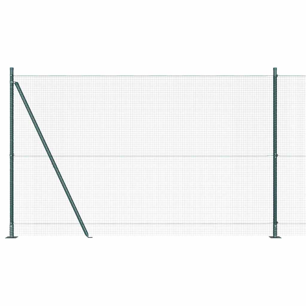Zavareno žičano ogradno mreža s betonskom podlogom 25 x 1,6 m