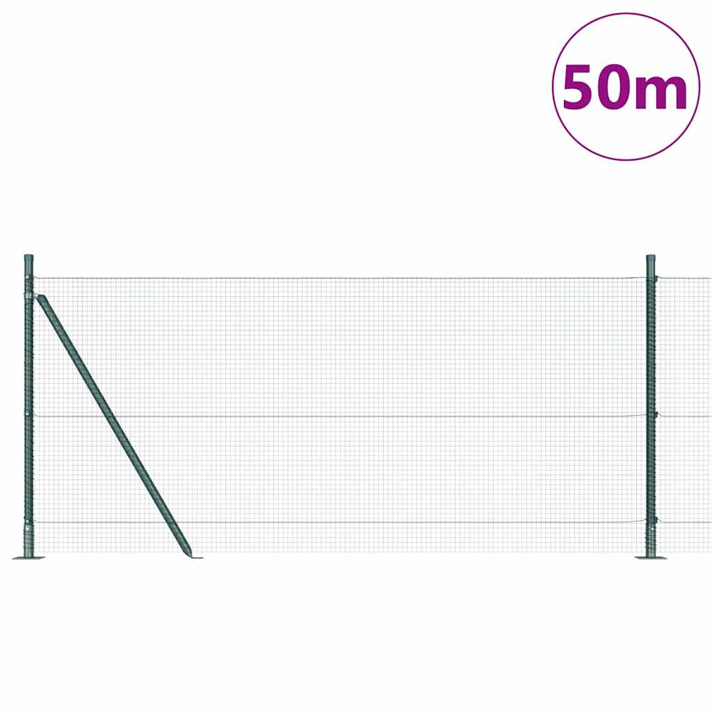 Zavareno žičano ogradno mreža s betonskom podlogom 50 x 1 m
