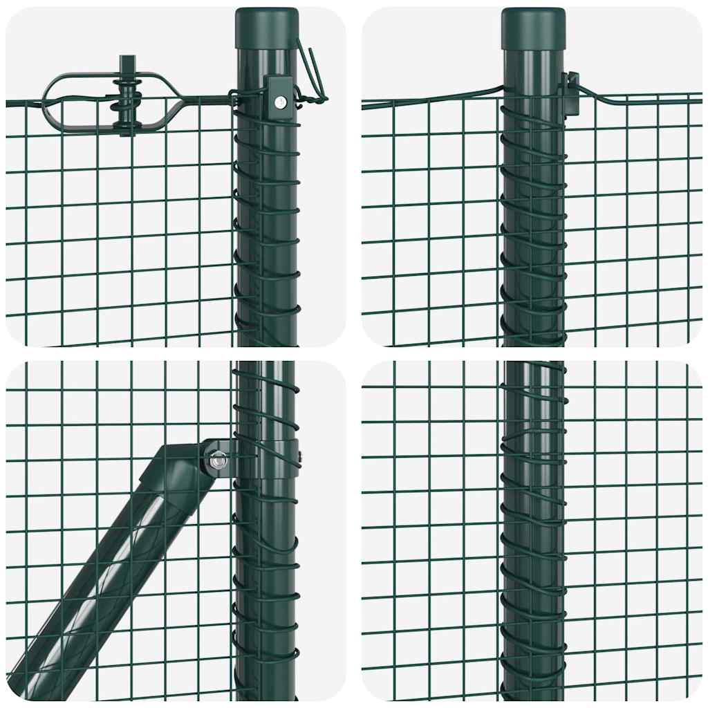 Zavareno žičano ogradno mreža s betonskom podlogom 100 x 0,6 m