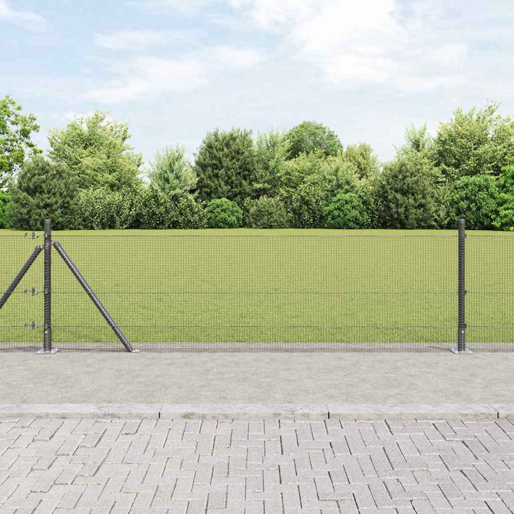 Zavareno žičano ogradno mreža s betonskom podlogom 25 x 0,6 m