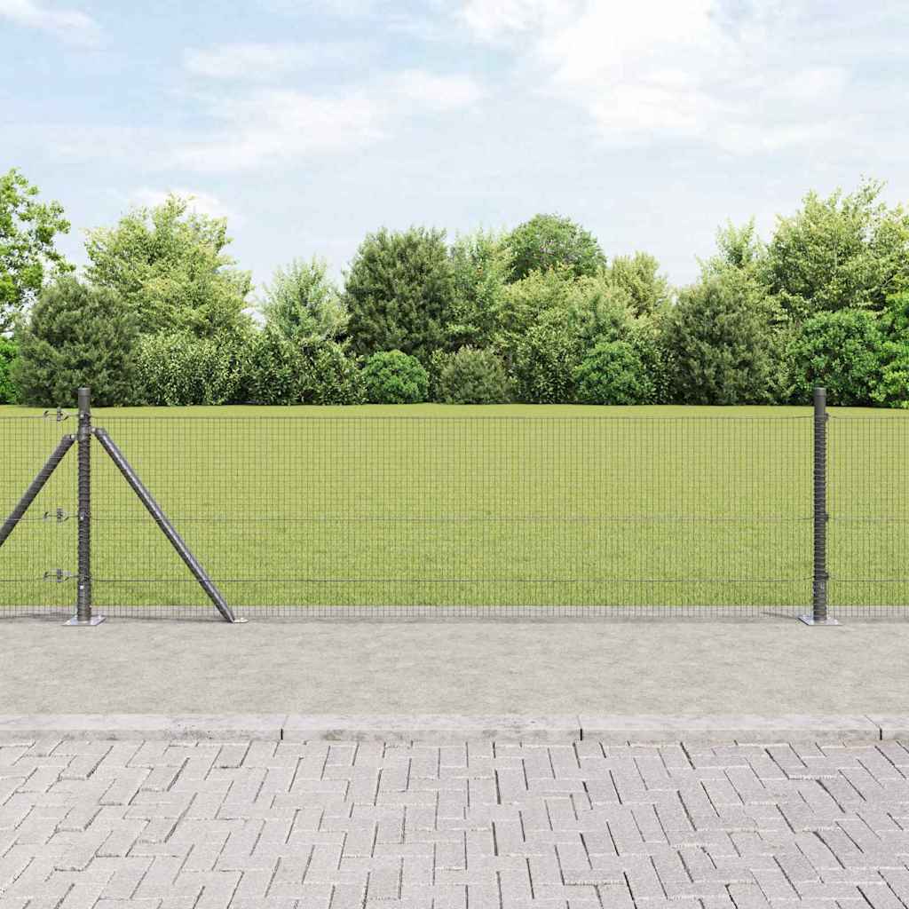 Zavareno žičano ogradno mreža s betonskom podlogom 25 x 0,6 m