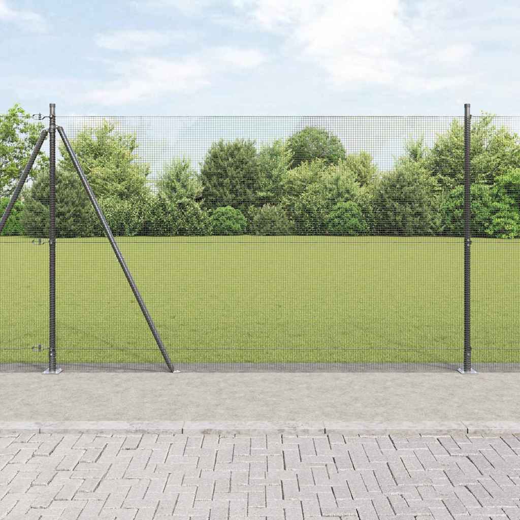 Zavareno žičano ogradno mreža s betonskom podlogom 25 x 1,4 m