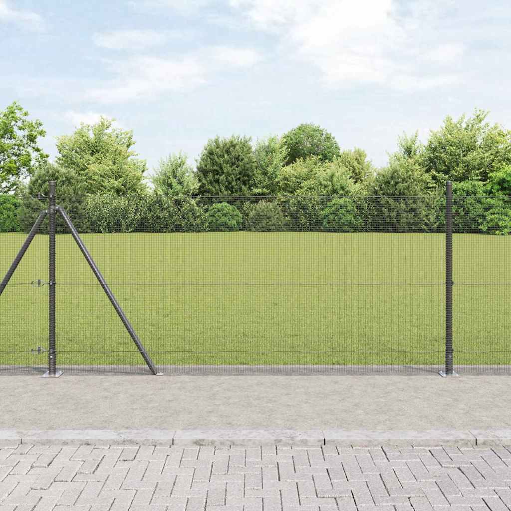 Zavareno žičano ogradno mreža s betonskom podlogom 50 x 1 m