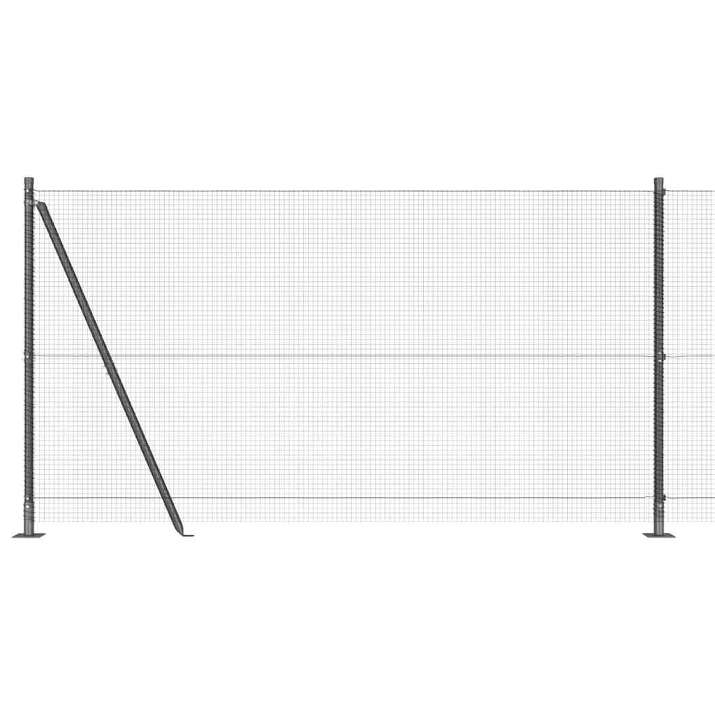 Zavareno žičano ogradno mreža s betonskom podlogom 50 x 1,2 m