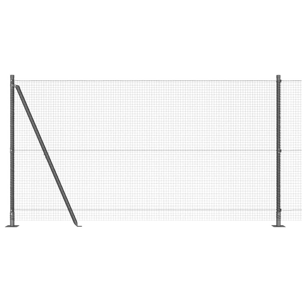 Zavareno žičano ogradno mreža s betonskom podlogom 50 x 1,2 m