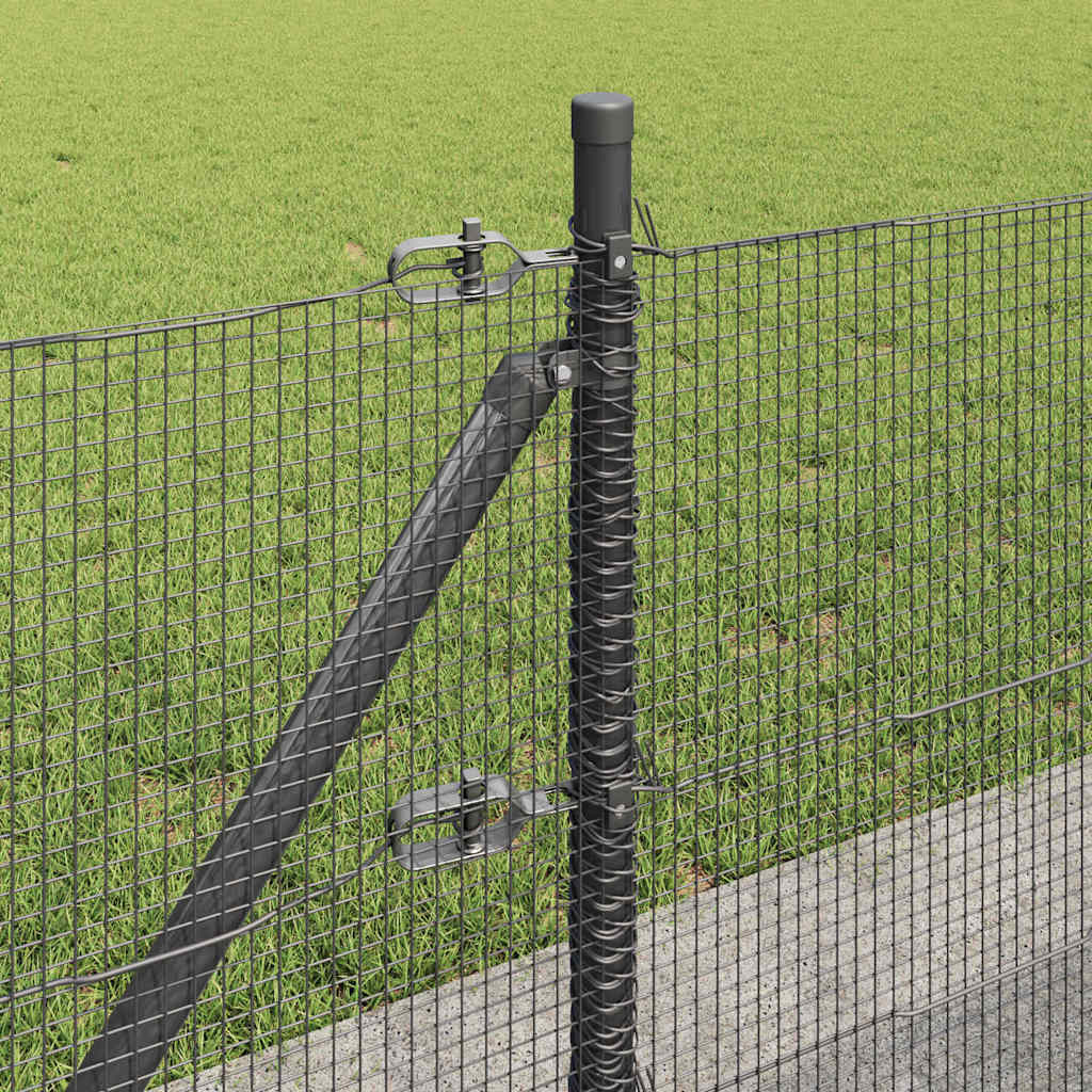 Zavareno žičano ogradno mreža s betonskom podlogom 100 x 0,4 m