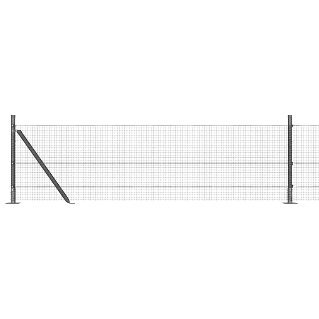 Zavareno žičano ogradno mreža s betonskom podlogom 100 x 0,5 m