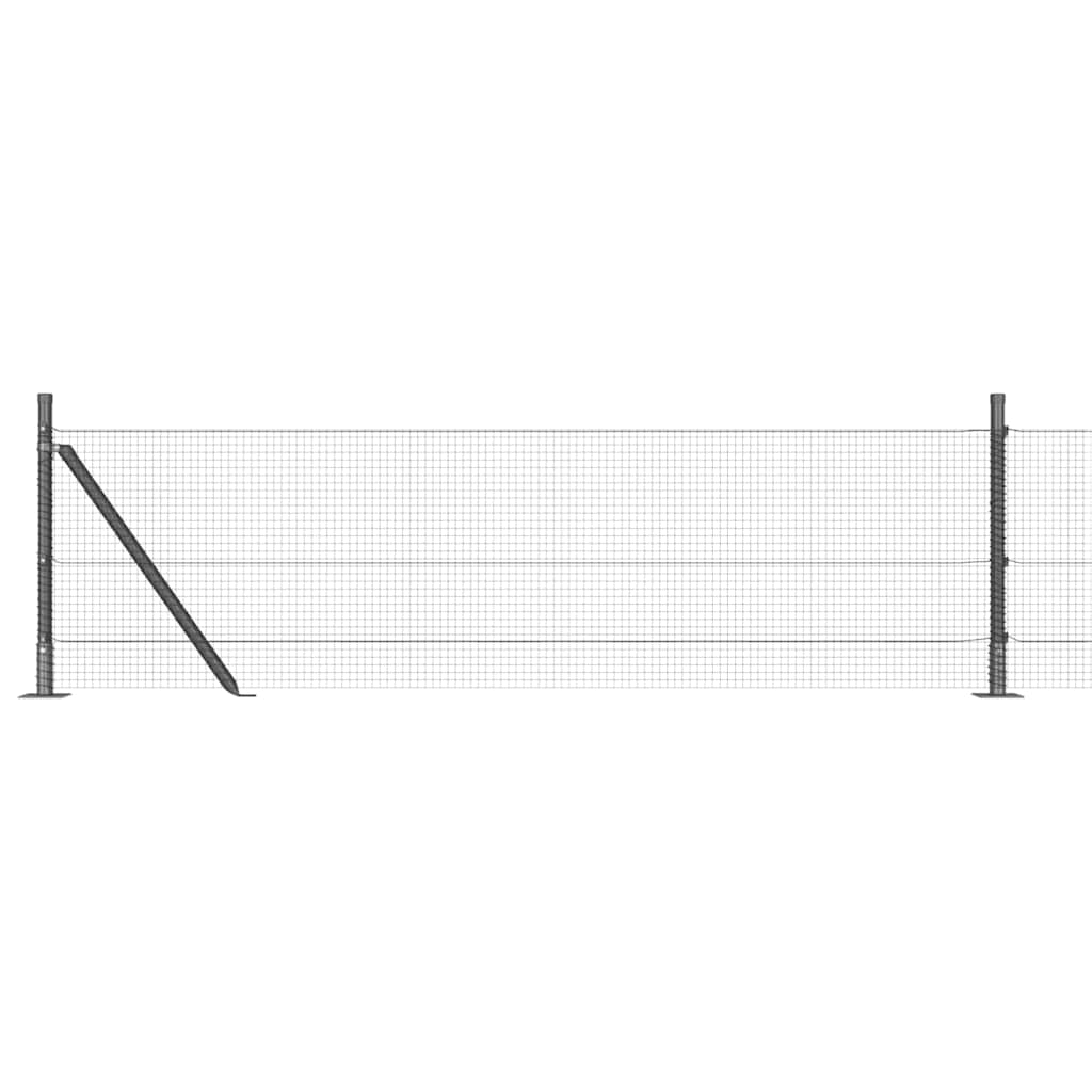 Zavareno žičano ogradno mreža s betonskom podlogom 100 x 0,5 m