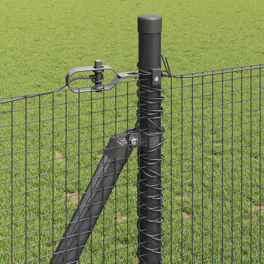 Zavareno žičano ogradno mreža s betonskom podlogom 100 x 0,8 m