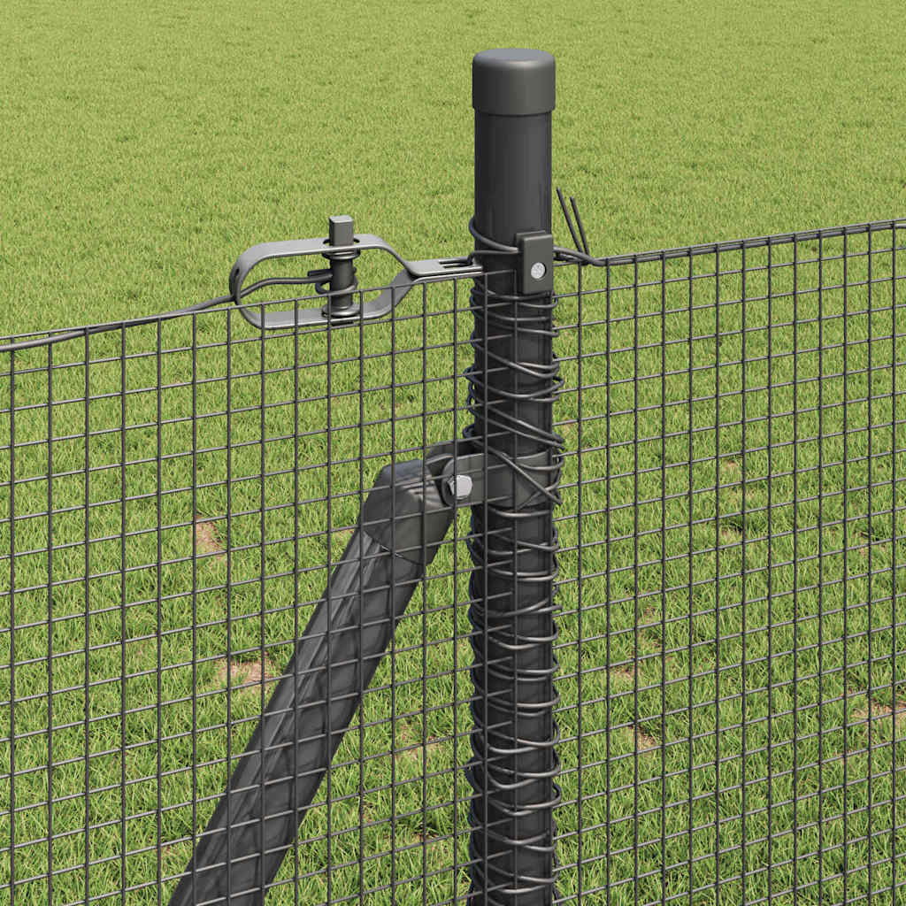 Zavareno žičano ogradno mreža s betonskom podlogom 100 x 1 m