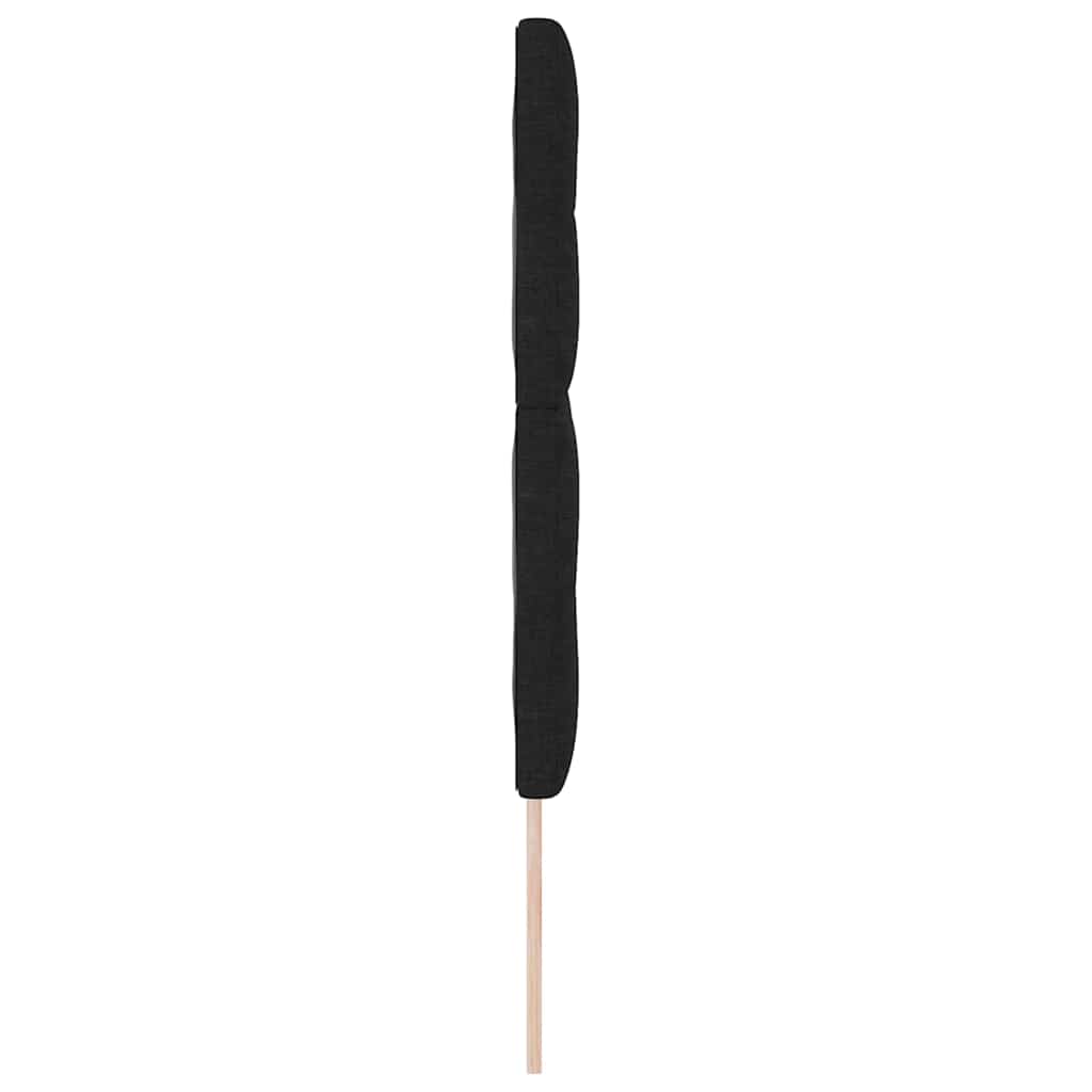 Uzglavlje podesivo po visini s uzglavljem Crna 144 cm tkanina
