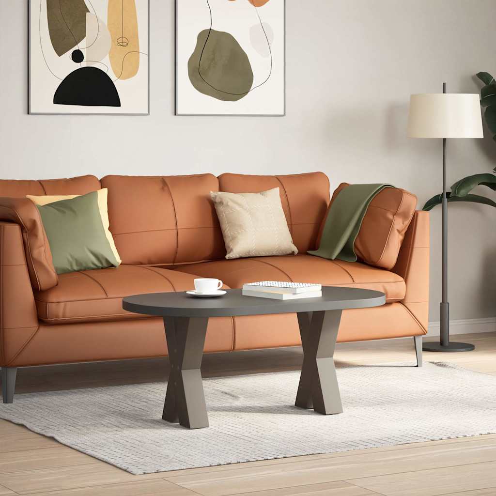 Noge za klub stolić u obliku slova X, 2 kom, prirodni čelik, 38 x (42-43) cm, čelik