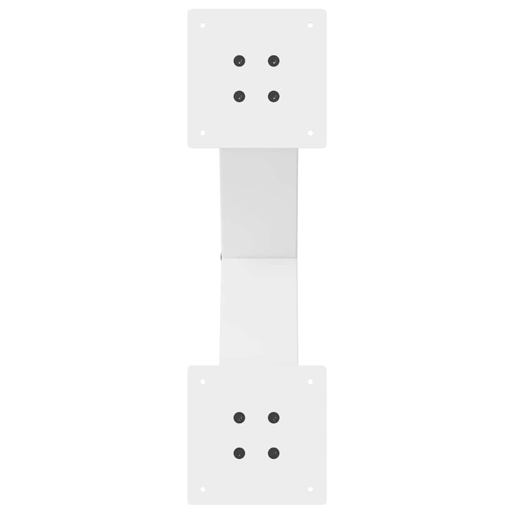 Noge za klub stolić u obliku slova X, 2 kom, bijele, 50 x (42-43) cm, čelik