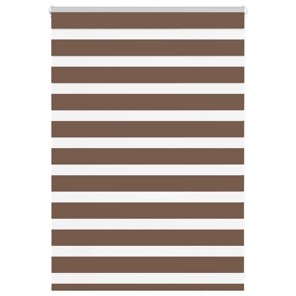 Zebra zavjesa smeđa 105x100 cm širina tkanine 100,9 cm poliester