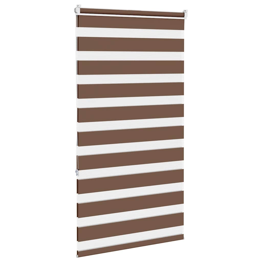 Zavjesa zebra smeđa 80x150 cm širina tkanine 75,9 cm poliester