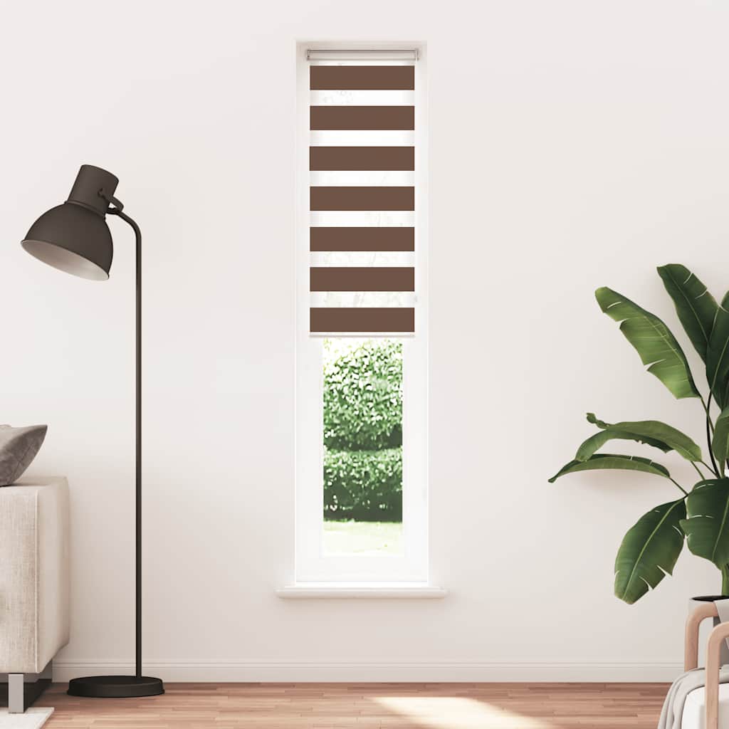 Zebra zavjesa smeđa 50x200 cm širina tkanine 45,9 cm poliester