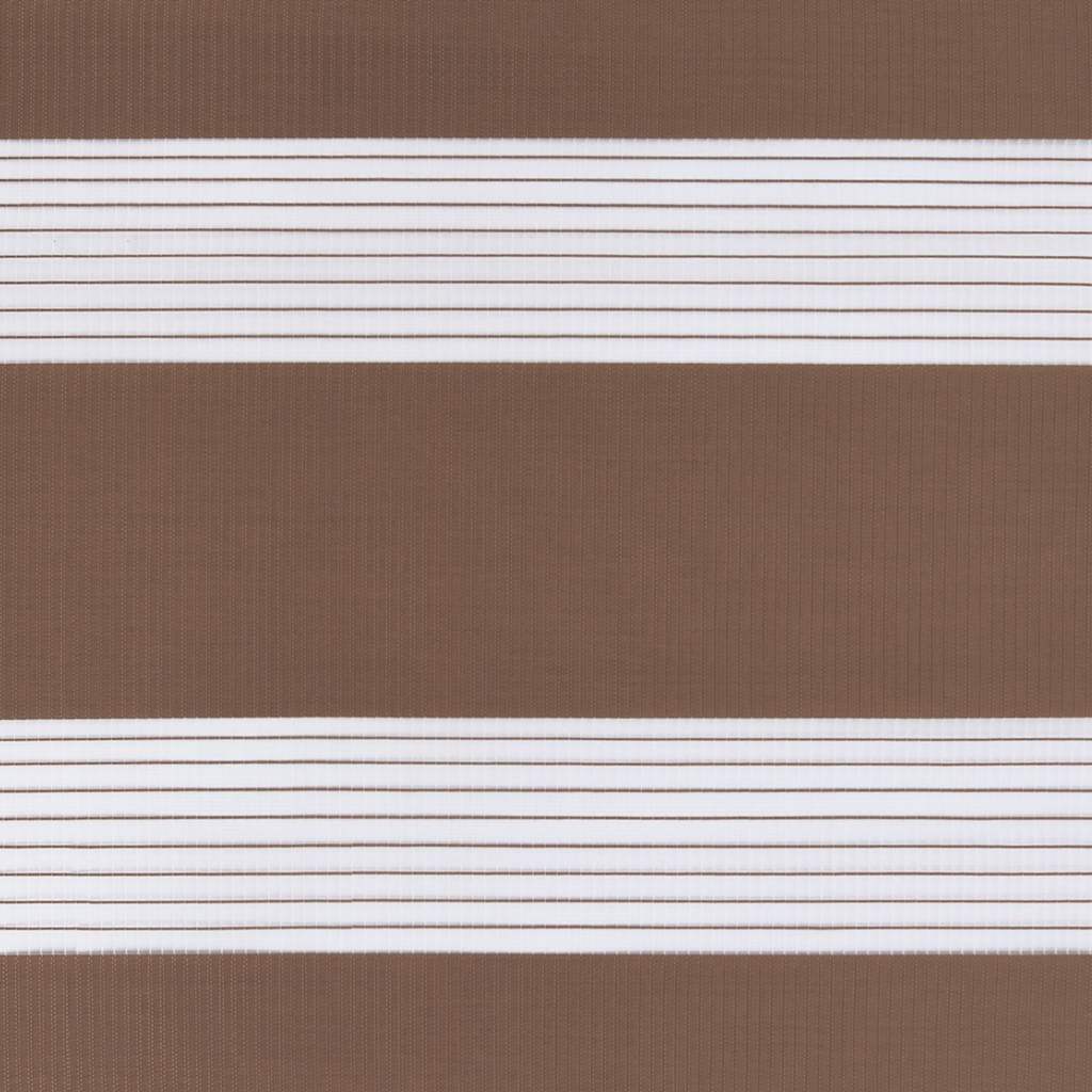 Zebra zavjesa Smeđa 95x200 cm Širina tkanine 90,9 cm Poliester