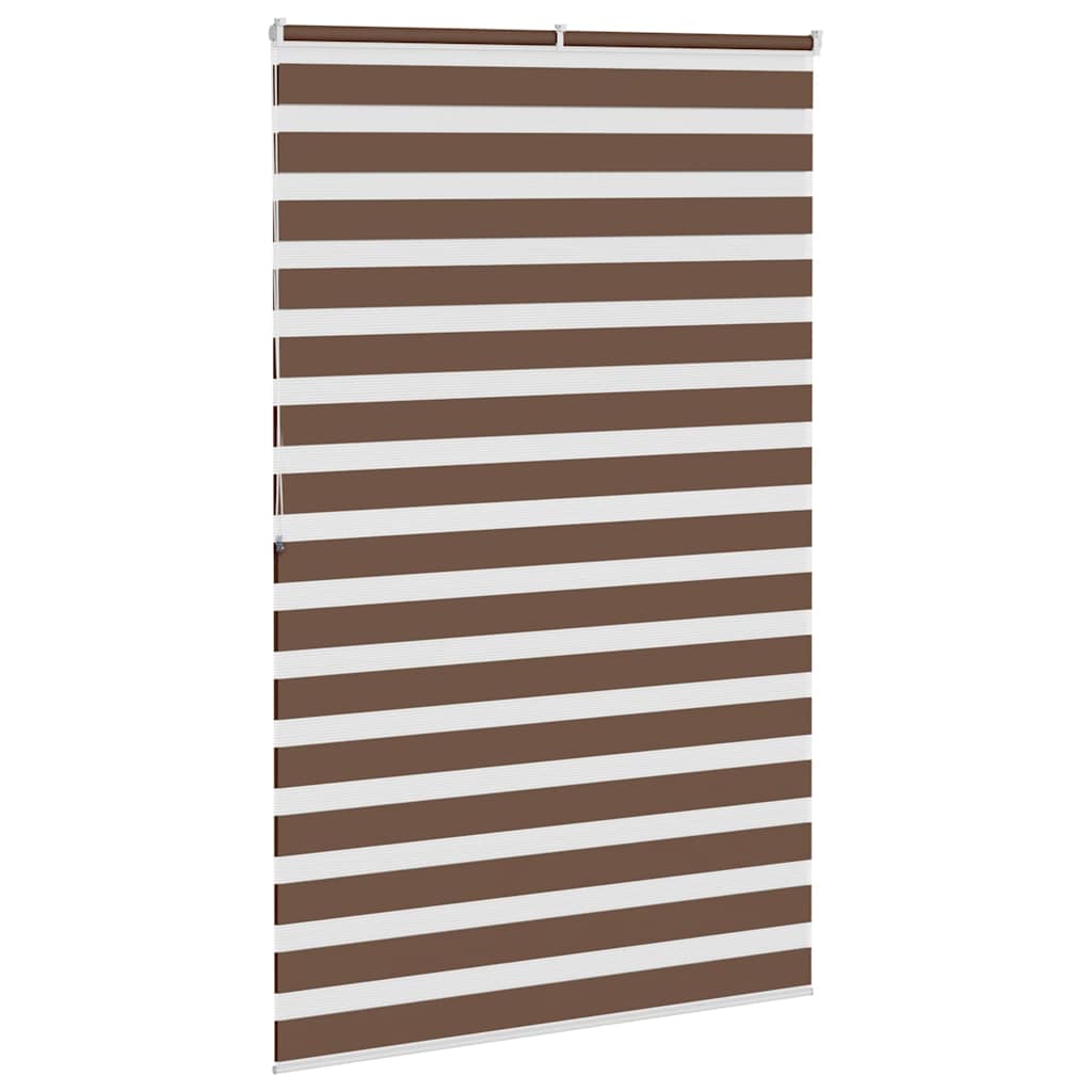 Zebra zavjesa Smeđa 140x200 cm Širina tkanine 135,9 cm Poliester