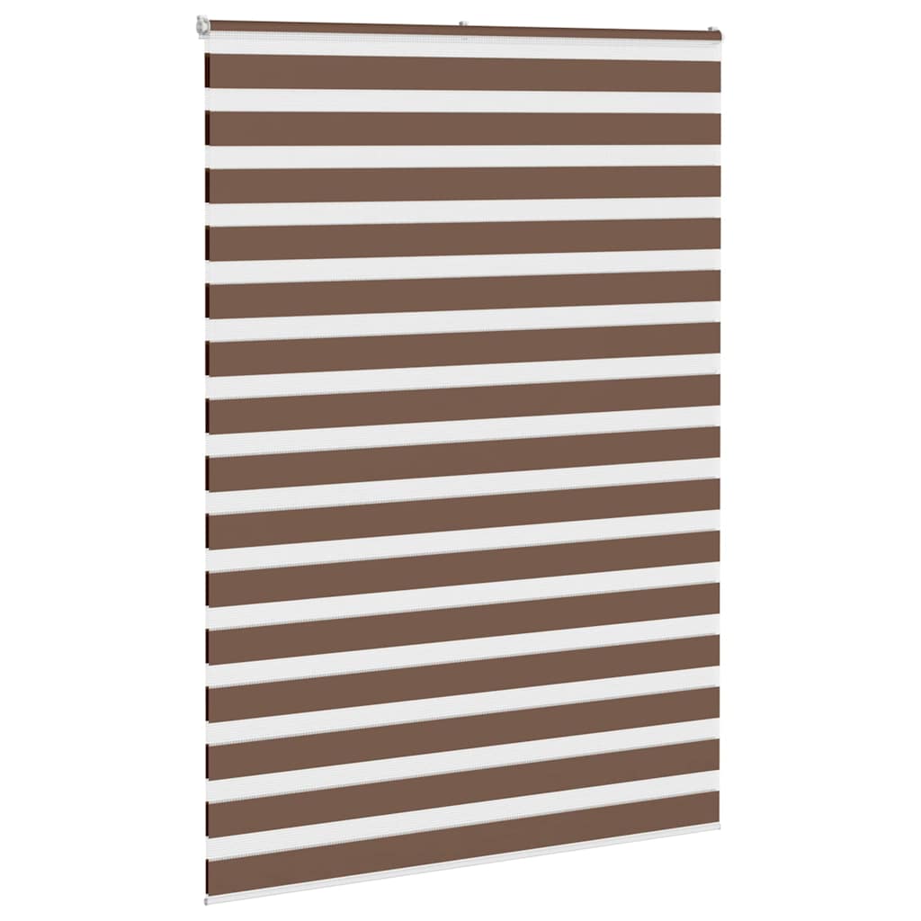 Zebra zavjesa Smeđa 160x200 cm Širina tkanine 155,9 cm Poliester