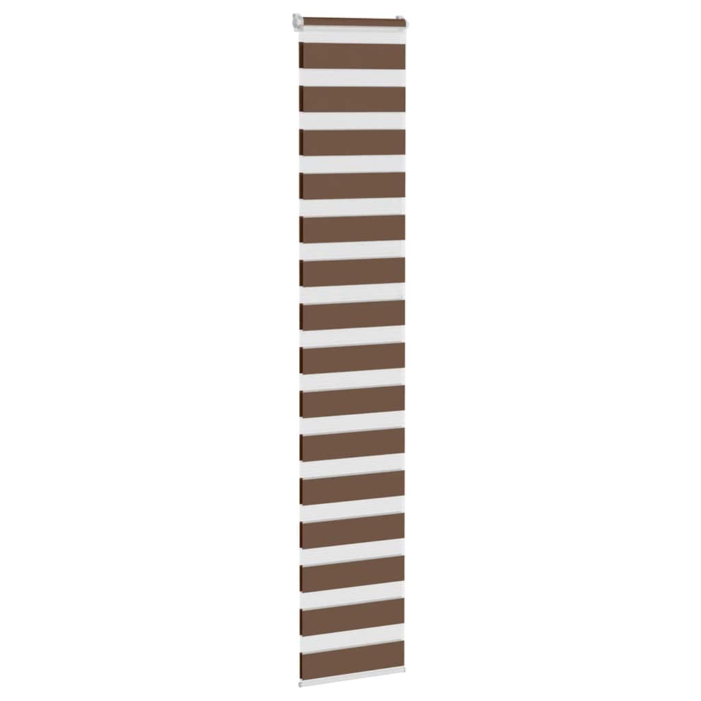 Zebra zavjesa Smeđa 45x230 cm Širina tkanine 40,9 cm Poliester
