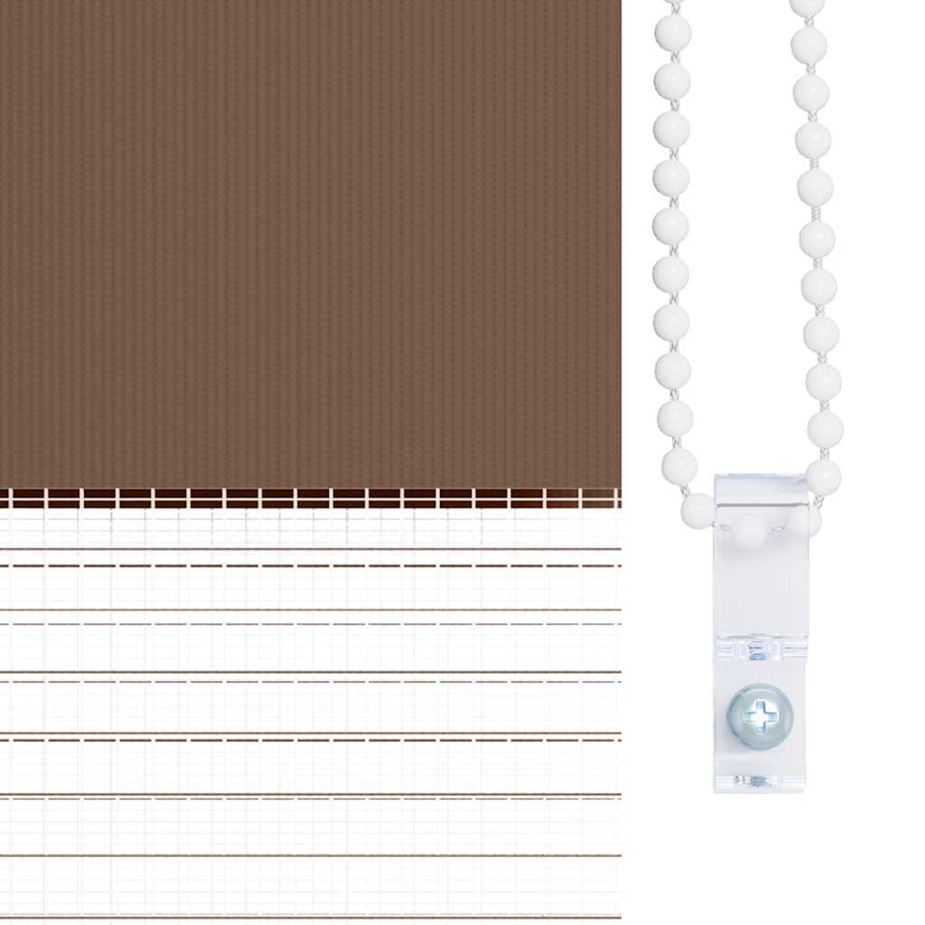Zebra zavjesa smeđa 55x230 cm širina tkanine 50,9 cm poliester