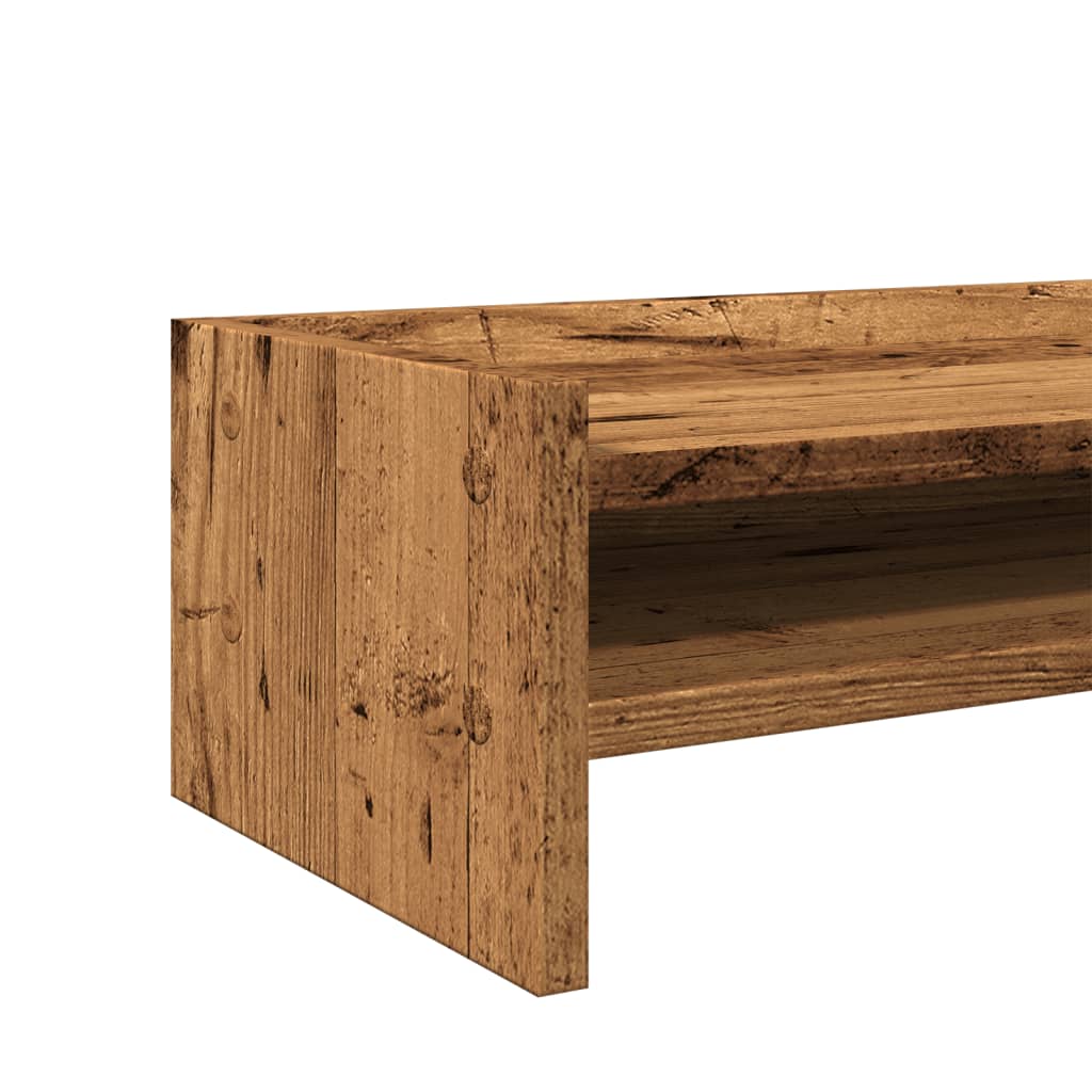 Stalak za monitor boja staro drvo 42x24x16 cm konstruirano drvo